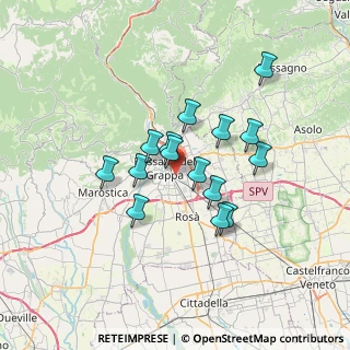 Mappa Via Pio IX, 36061 Bassano del Grappa VI, Italia (5.418)