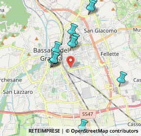 Mappa Via Pio IX, 36061 Bassano del Grappa VI, Italia (2.07667)