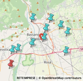 Mappa Via Pio IX, 36061 Bassano del Grappa VI, Italia (4.05)