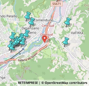 Mappa Via Ezio Tarantelli, 24021 Albino BG, Italia (1.2325)