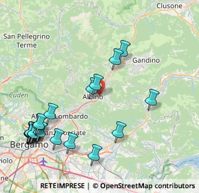Mappa Via Ezio Tarantelli, 24021 Albino BG, Italia (9.914)