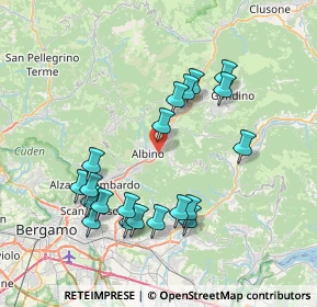Mappa Via Ezio Tarantelli, 24021 Albino BG, Italia (7.5965)