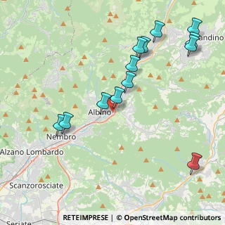 Mappa Via Ezio Tarantelli, 24021 Albino BG, Italia (4.59538)