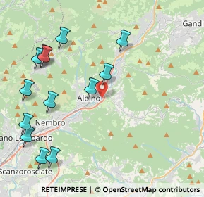 Mappa Via Ezio Tarantelli, 24021 Albino BG, Italia (4.95923)