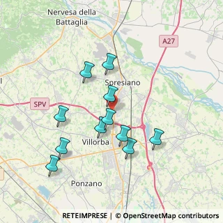 Mappa Via F. Baracca, 31020 Villorba TV, Italia (3.45545)