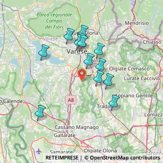 Mappa Via del Campo, 21040 Morazzone VA, Italia (6.75077)