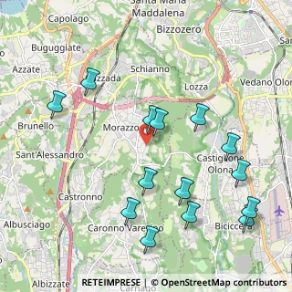 Mappa Via del Campo, 21040 Morazzone VA, Italia (2.28071)