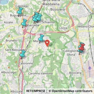 Mappa Via del Campo, 21040 Morazzone VA, Italia (2.61909)