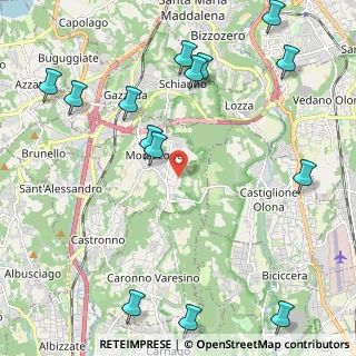Mappa Via del Campo, 21040 Morazzone VA, Italia (2.92267)