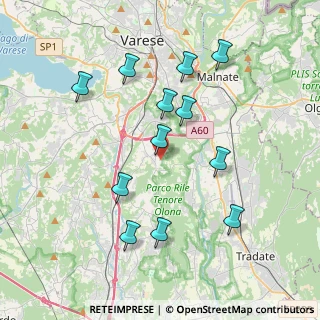 Mappa Via del Campo, 21040 Morazzone VA, Italia (3.8375)