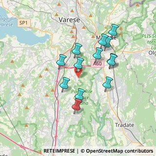 Mappa Via del Campo, 21040 Morazzone VA, Italia (3.13692)