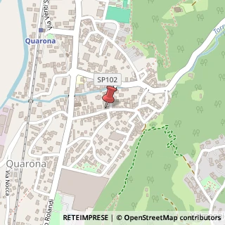 Mappa Via Gaetano Zuccone, 23, 13017 Quarona, Vercelli (Piemonte)