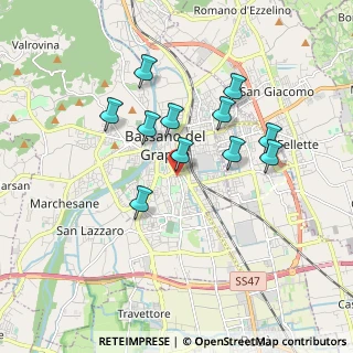 Mappa Via M. Ricci, 36061 Bassano del Grappa VI, Italia (1.54545)