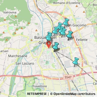 Mappa Via M. Ricci, 36061 Bassano del Grappa VI, Italia (1.33692)