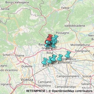 Mappa Via M. Ricci, 36061 Bassano del Grappa VI, Italia (7.565)