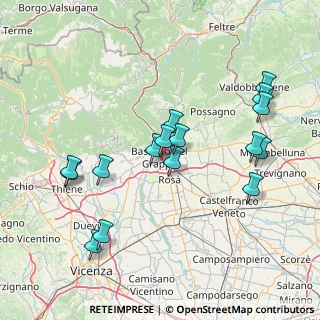 Mappa Via M. Ricci, 36061 Bassano del Grappa VI, Italia (15.70125)