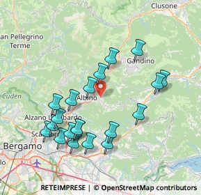 Mappa Via Fantoni Andrea, 24021 Albino BG, Italia (7.652)
