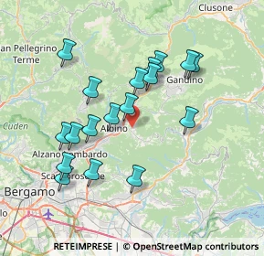 Mappa Via Fantoni Andrea, 24021 Albino BG, Italia (6.87889)