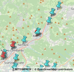Mappa Piazza Libertà, 24021 Albino BG, Italia (6.2985)
