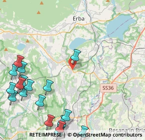 Mappa D'Erba, 22040 Lurago D'erba CO, Italia (6.2785)