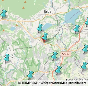 Mappa D'Erba, 22040 Lurago D'erba CO, Italia (6.12583)
