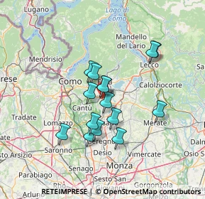 Mappa D'Erba, 22040 Lurago D'erba CO, Italia (10.65467)