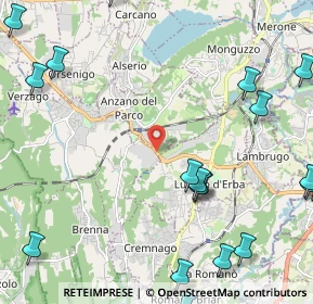 Mappa D'Erba, 22040 Lurago D'erba CO, Italia (3.2475)