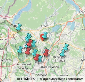 Mappa D'Erba, 22040 Lurago D'erba CO, Italia (7.01412)