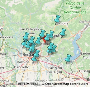 Mappa Via Ponte Albina, 24021 Albino BG, Italia (10.4965)
