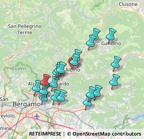 Mappa Via Ponte Albina, 24021 Albino BG, Italia (6.9165)