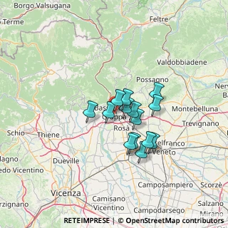 Mappa Via Ognissanti, 36061 Bassano del Grappa VI, Italia (9.25357)