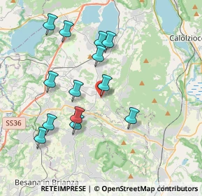 Mappa Via Dante Alighieri, 23896 Castello di Brianza LC, Italia (3.70615)