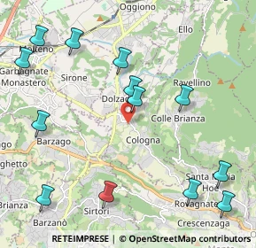 Mappa Via Dante Alighieri, 23896 Castello di Brianza LC, Italia (2.56769)