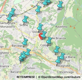 Mappa Via Dante Alighieri, 23896 Castello di Brianza LC, Italia (2.41158)