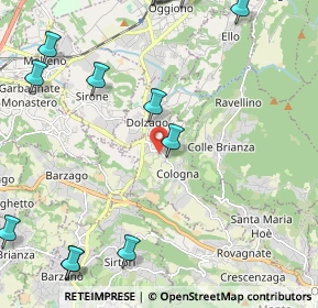 Mappa Via Dante Alighieri, 23896 Castello di Brianza LC, Italia (3.02462)