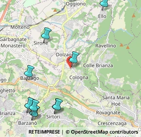 Mappa Via Dante Alighieri, 23896 Castello di Brianza LC, Italia (2.78545)