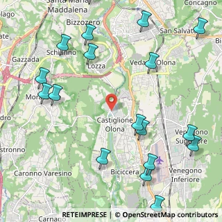 Mappa Via Pompeo e Silvio Mazzucchelli, 21043 Castiglione Olona VA, Italia (3.027)