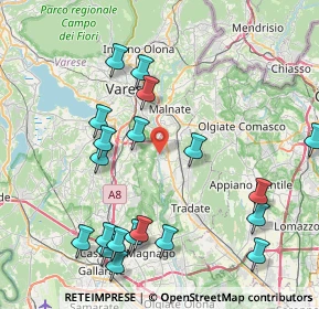 Mappa Via Pompeo e Silvio Mazzucchelli, 21043 Castiglione Olona VA, Italia (9.3685)