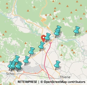 Mappa Piazza Papiria, 36013 Piovene Rocchette VI, Italia (5.00429)