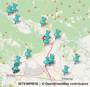 Mappa Piazza Papiria, 36013 Piovene Rocchette VI, Italia (4.96118)