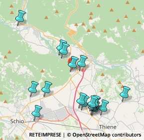 Mappa Piazza Papiria, 36013 Piovene Rocchette VI, Italia (4.38824)