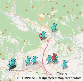 Mappa Via della Libertà, 36013 Piovene Rocchette VI, Italia (5.71714)