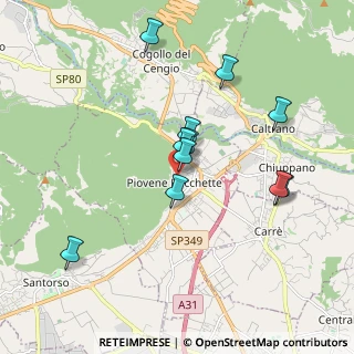 Mappa Via della Libertà, 36013 Piovene Rocchette VI, Italia (1.69818)