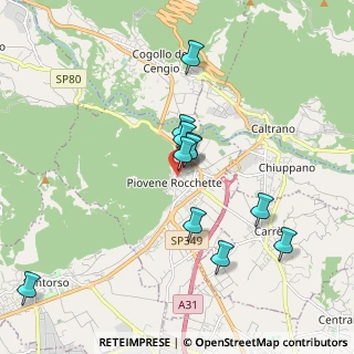 Mappa Via della Libertà, 36013 Piovene Rocchette VI, Italia (1.70727)
