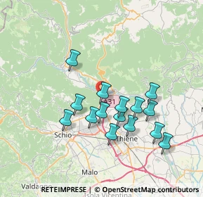 Mappa Via della Libertà, 36013 Piovene Rocchette VI, Italia (6.402)