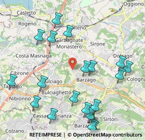 Mappa Via Como, 23890 Barzago LC, Italia (2.479)