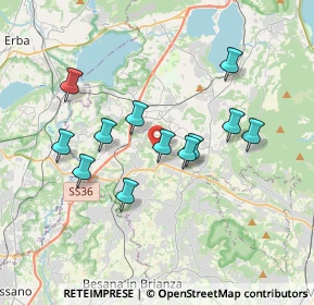 Mappa Via Como, 23890 Barzago LC, Italia (3.21333)