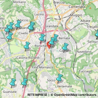 Mappa Via Tevere, 22073 Fino Mornasco CO, Italia (2.7825)
