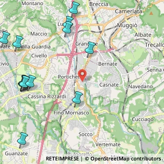 Mappa Via Tevere, 22073 Fino Mornasco CO, Italia (3.08)