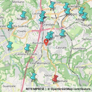 Mappa Via Tevere, 22073 Fino Mornasco CO, Italia (2.80765)